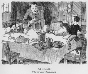 At Home, The Cricket Enthusiast (litho) 作： Pont