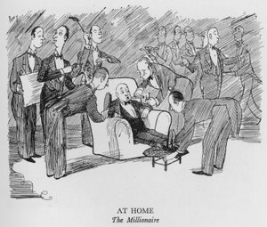 At Home, The Millionaire (litho) 作： Pont