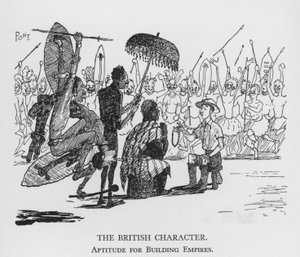 イギリス人の性格、帝国を築くことへの適性（リトグラフ 作： Pont