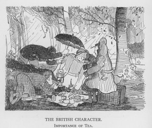 The British Character, Importance of Tea (litho) 作： Pont