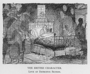 英国人の性格、探偵小説への愛（リトグラフ 作： Pont