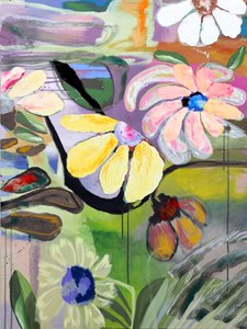 鮮やかな抽象的な花