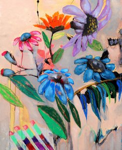 鮮やかな抽象的な花