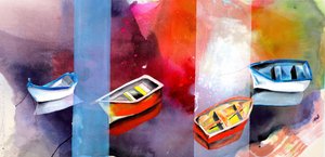 「Vibrant Boats」概要 作： Poonam Choudhary