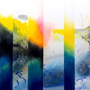 鮮やかな色彩の流れ 作： Poonam Choudhary