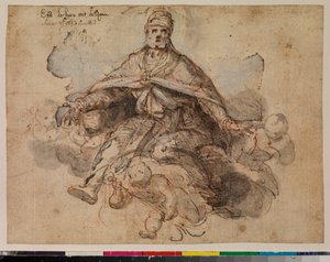 セントオーガスティンの神格化、直訳、1675-99 作： Portuguese School