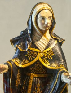 聖母マリアの彫刻像 ポルトガル 1462年頃 （彩色済み木材