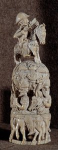 装飾芸術：アフロ・ポルトガル産の象牙製サリエル 作： Portuguese School