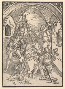 いばらの冠をかぶったキリスト、約。 1500。 作： Possibly Albrecht Dürer