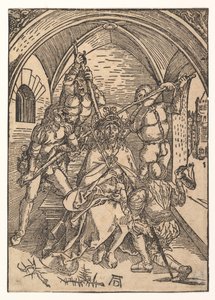 いばらの冠をかぶったキリスト、約。 1500。 作： Possibly Albrecht Dürer