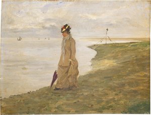 海辺の女 作： Possibly French 19th Century