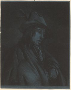 ハーディ・ガーディを演奏する若者 作： Possibly Jan Stolker