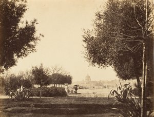 ピンチョの丘からの聖ペテロ、1853-56。 作： Possibly by Jane Martha St. John.