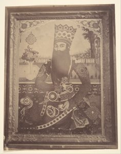 [Fath-Ali Shah、王の叔父、Hmah [] Saula がかつて所有していた絵画]、1840 年代から 60 年代。 作： Possibly by Luigi Pesce.