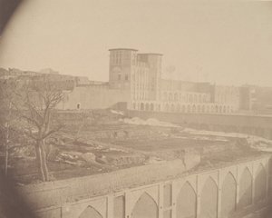 [クルディスタンの首都、ケルマーンシャーの眺め]、1840 年代から 60 年代。