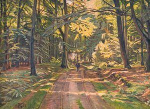 デュルネス近くの林道 作： Poul S. Christiansen