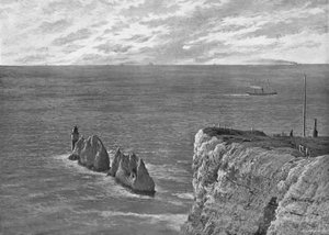 針、ワイト島、c1896 作： Poulton and Co