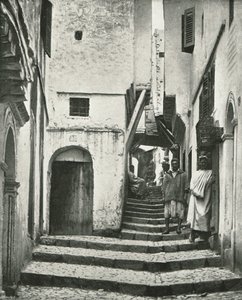 Rue de la Kasbah、アルジェ、アルジェリア、1895年。