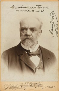 作曲家アントニン・ドヴォルザークの肖像 1841-1904年、c. 1900年。 作： Prague . Photo studio J. Mulac