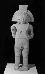 Centeotl、トウモロコシの神、Huastecan、c.1000-1250（石灰岩） 作： Pre Columbian