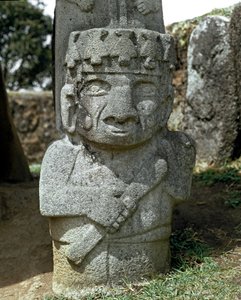 戦士のメガリスティックな彫刻 作： Pre Columbian Pre Columbian