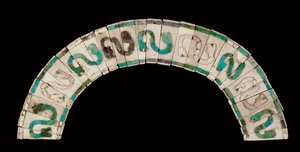 モチカのネックレス、紀元後200～600年頃（シェル＆ターコイズ 作： Pre Columbian Pre Columbian
