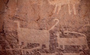 ペトログリフ、チャコ文化国立歴史公園、2014年（写真） 作： Precolombian Precolombian