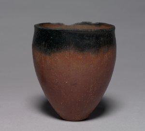 ブラックトップビーカー、紀元前4500〜 3000年 作： Predynastic Period Egyptian