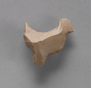 鳥の形をしたフリント、紀元前4000年から3000年 作： Predynastic Period Egyptian