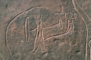 人物像（岩絵） 作： Prehistoric