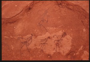 人物像（岩絵） 作： Prehistoric