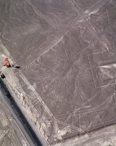 ナスカ・ラインの航空写真（撮影