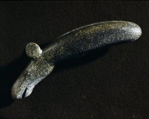 Prehistoire：エランの形をした閃緑岩の道具。石器時代。スウェーデン国立古美術博物館（ストックホルム 作： Prehistoric Prehistoric