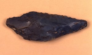 イタリアのイゾリーノ・ディ・ヴァレーゼで発見された石鏃（せきぞく）。 作： Prehistoric Prehistoric