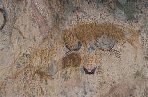 野生動物（洞窟の絵 作： Prehistoric Prehistoric