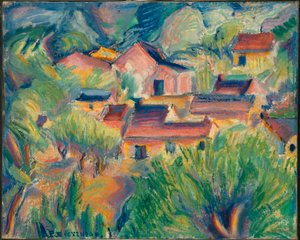 住宅と景観 作： Preston Dickinson