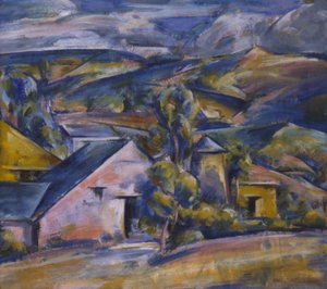 ヒルズ、カリフォルニア州。 1919年。 作： Preston Dickinson