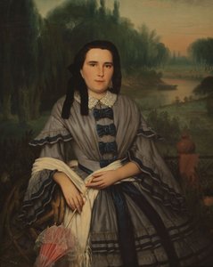 Elvira Lavalleja deCalzadilla夫人の肖像 作： Prilidiano Pueyrredon