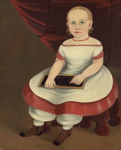 スレートを持つ少女、c。 1845年。 作： Prior Hamblin School