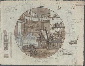 リトグラフワークショップ 作： Probably French 19th Century