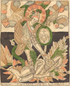 聖ミカエル 作： Probably German 15th Century