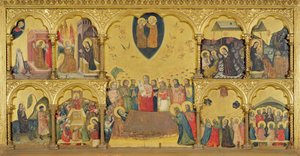 聖母の生神女就寝のポリプティック、1330-35 作： Pseudo Jacopino di Francesco