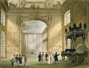 ロンドンのアッカーマンの小宇宙からのグリニッジ病院（印刷） 作： Pugin and Rowlandson