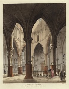 テンプル教会 作： Pugin and Rowlandson