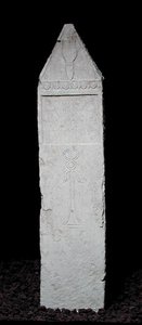 紀元前3〜2世紀のカルタゴのカドゥケウスの奉納石碑（石灰岩） 作： Punic Punic