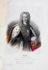 ロシア1715-1730年の皇帝ピーター2世の肖像画 作： Pyotr Fyodorovich Borel