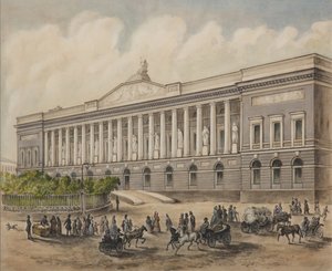 サンクトペテルブルクの帝国公共図書館、1840年代 作： Pyotr Fyodorovich Borel