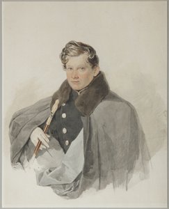 セルゲイ・ヴァシリエヴィッチ・トルベツコイ伯爵の肖像1815-1859、1835 作： Pyotr Fyodorovich Sokolov