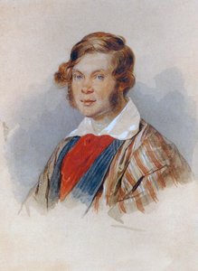 詩人王子ピョートルA.ヴィャゼムスキーの肖像1792〜1878年、1830年代 作： Pyotr Fyodorovich Sokolov