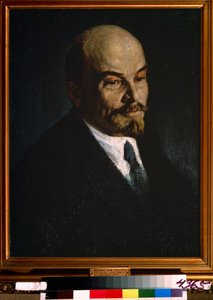ウラジーミル・レーニンの肖像 作： Pyotr Ivanovich Kelin